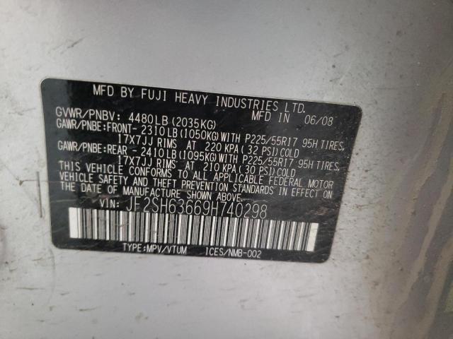 JF2SH63669H740298 Subaru Forester 2.5x Premium