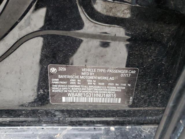 2017 BMW 320 I - WBA8E1G31HNU18816