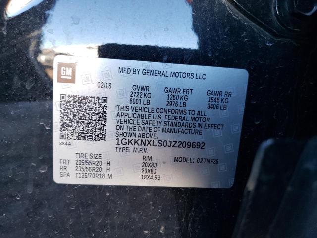 1GKKNXLS0JZ209692 GMC ACADIA DEN