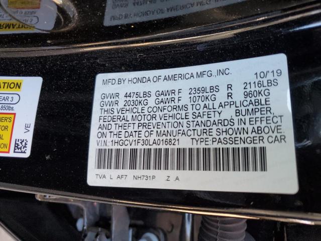 2020 HONDA ACCORD SPO 1HGCV1F30LA016821