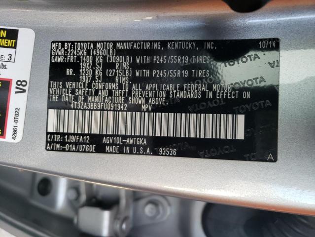 2015 TOYOTA VENZA LE - 4T3ZA3BB9FU091942