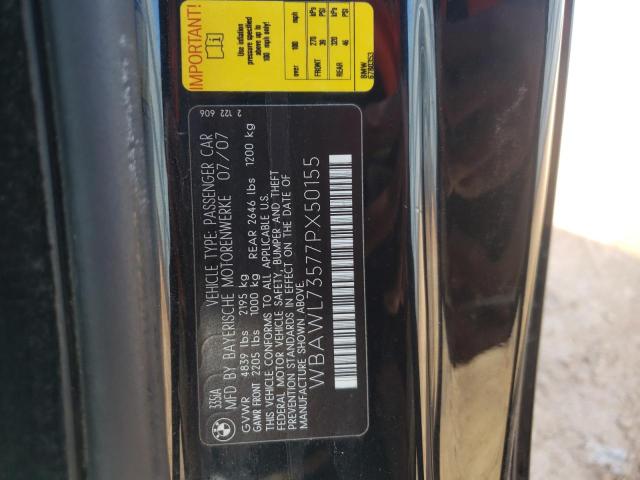 WBAWL73577PX50155 BMW 335 I