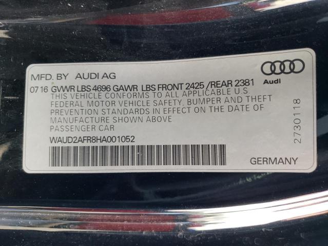 2017 AUDI A5 SPORT - WAUD2AFR8HA001052