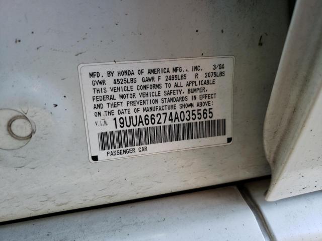 19UUA66274A035565 Acura TL