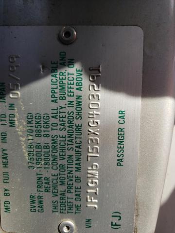 JF1GM6753XG403291 Subaru IMPREZA RS