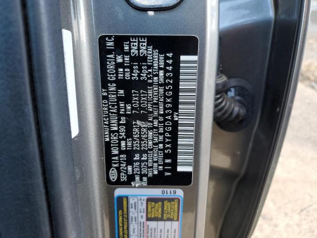 5XYPGDA39KG523444 KIA Sorento