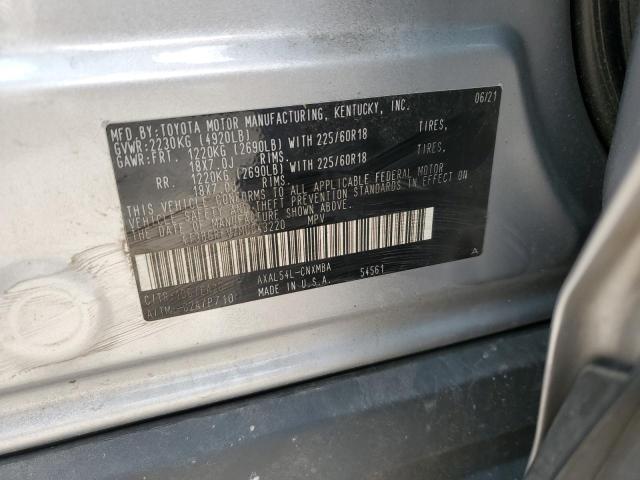 2021 TOYOTA RAV4 XLE P - 4T3B6RFV7MU043220