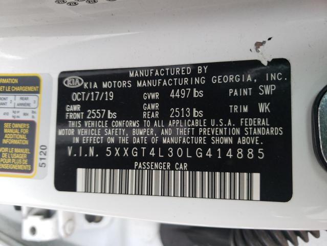 5XXGT4L30LG414885 KIA Optima Lx