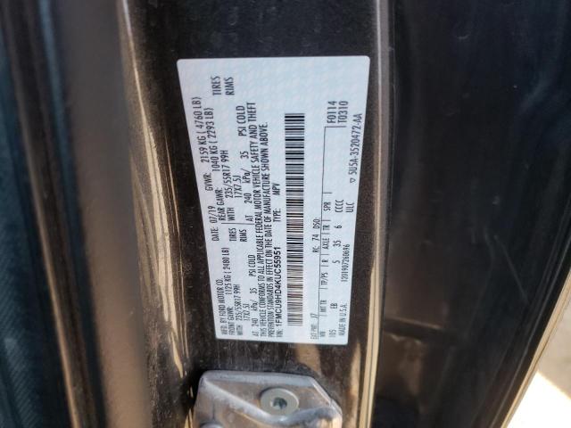 2019 FORD ESCAPE SEL 1FMCU9HD4KUC55951