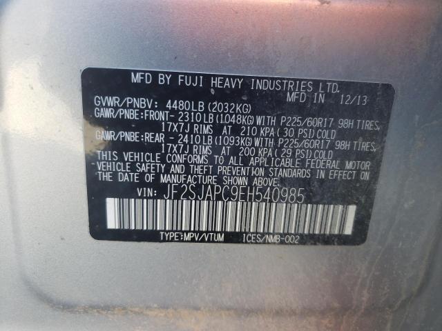 JF2SJAPC9EH540985 Subaru Forester 2.5i Touring