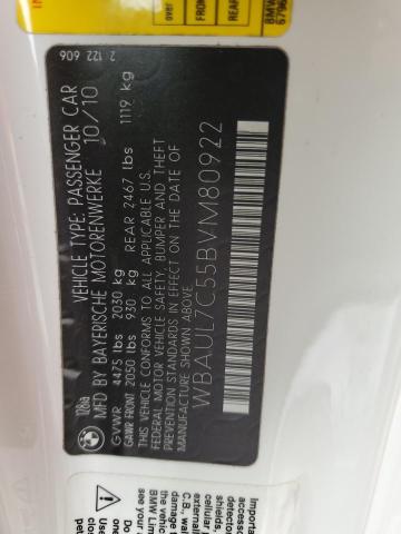 WBAUL7C55BVM80922 BMW 128 I