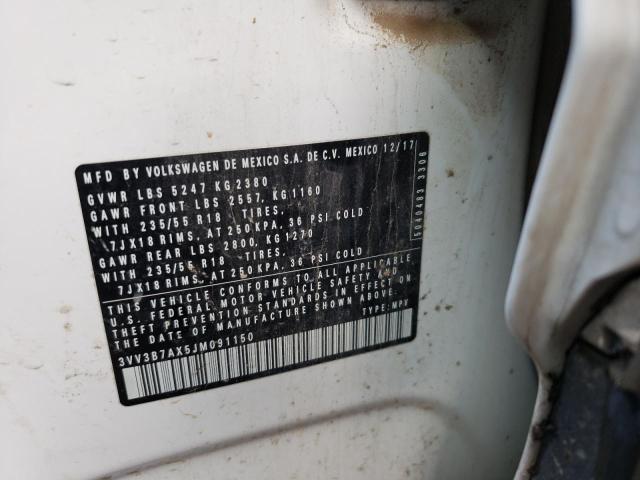 2018 VOLKSWAGEN TIGUAN SE - 3VV3B7AX5JM091150