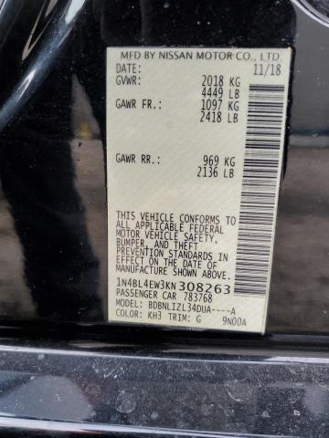 2019 NISSAN ALTIMA SL - 1N4BL4EW3KN308263