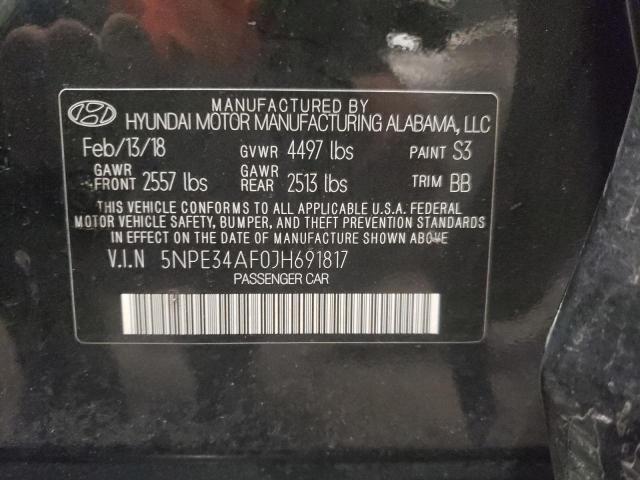 2018 HYUNDAI SONATA SPO - 5NPE34AF0JH691817