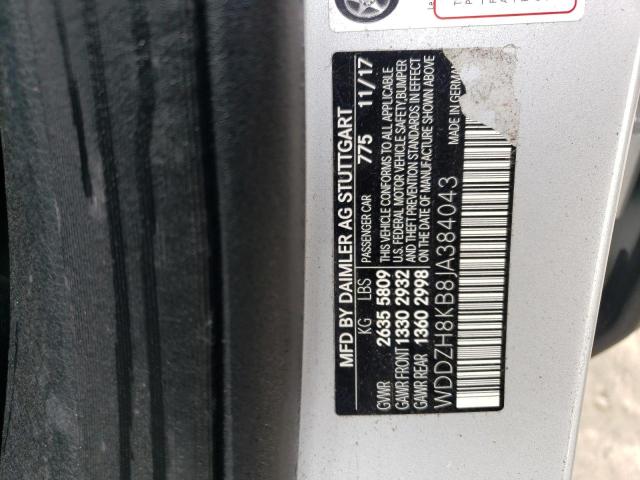 WDDZH8KB8JA384043 Mercedes-Benz E 63 AMG-S