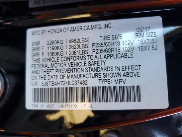 2017 ACURA RDX ADVANC - 5J8TB4H72HL037482