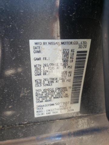 2021 NISSAN TITAN SV - 1N6AA1EF6MN505907