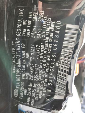 5XYPGDA38LG683400 KIA SORENTO L