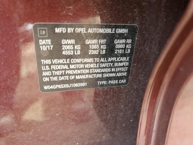 2018 BUICK REGAL ESSE - W04GP6SX9J1062591