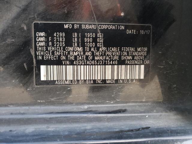 4S3GTAD65J3715446 Subaru Impreza Premium Plus