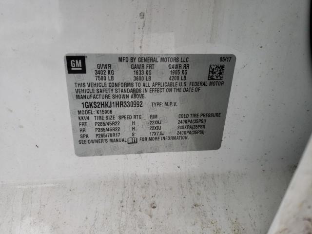 2017 GMC YUKON XL D - 1GKS2HKJ1HR330992