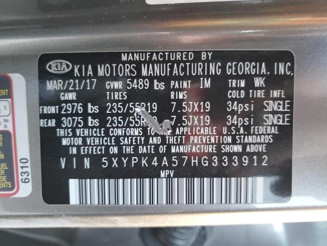 5XYPK4A57HG333912 KIA SORENTO SX