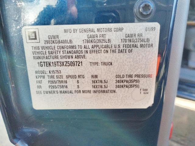1GTEK19T3XZ509721 GMC New Sierra K1500
