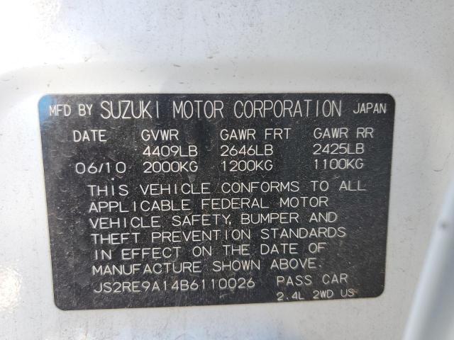 JS2RE9A14B6110026 Suzuki Kizashi