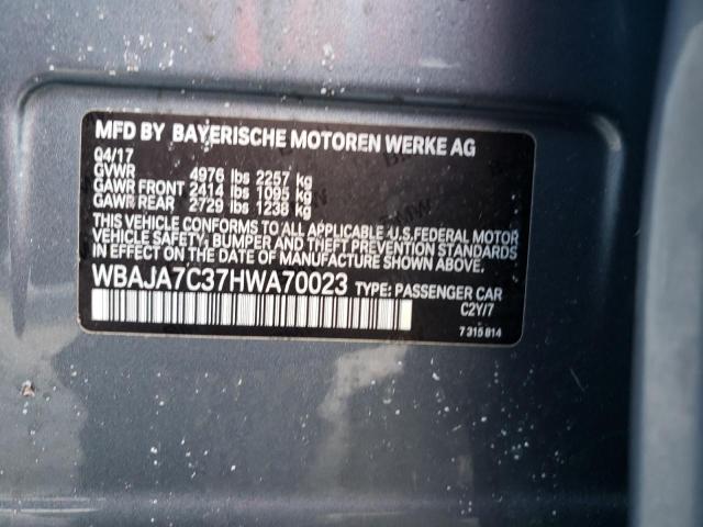 2017 BMW 530 XI WBAJA7C37HWA70023