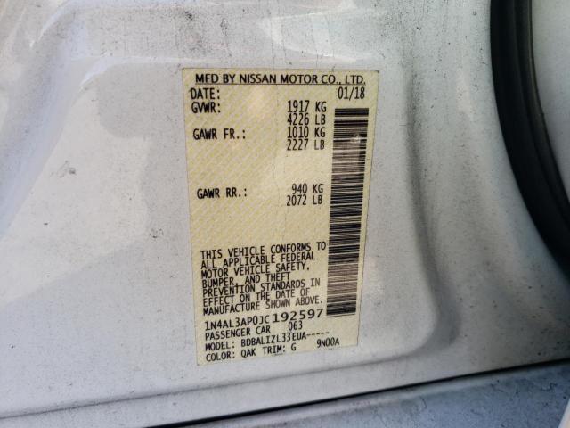 1N4AL3AP0JC192597 Nissan ALTIMA 2.5