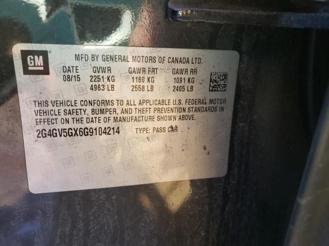 2016 BUICK REGAL GS - 2G4GV5GX6G9104214