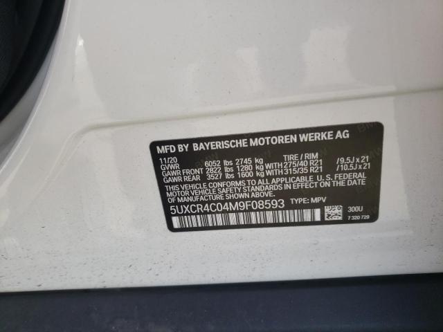 5UXCR4C04M9F08593 BMW X5 Sdrive 40i