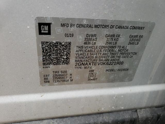 2GNAXTEV0K6221900 Chevrolet Equinox
