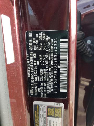 2017 KIA SORENTO EX - 5XYPHDA52HG322931