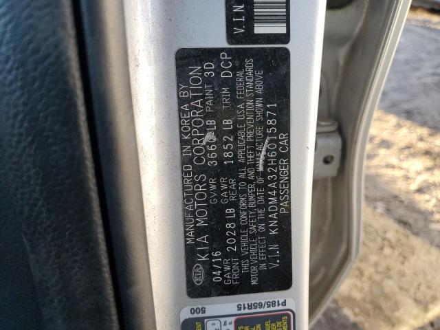 KNADM4A32H6015871 KIA RIO LX