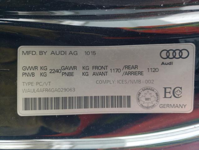 2016 AUDI S5 TECHNIK WAUL4AFR4GA029063