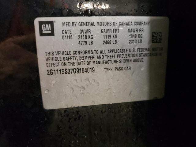 2016 CHEVROLET IMPALA LT - 2G1115S37G9164019