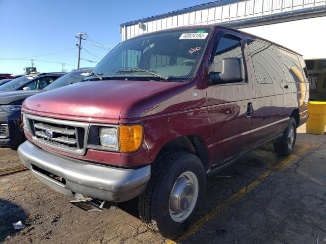 Ford salvage cars for sale: 2003 Ford Econoline E350 Super Duty Van