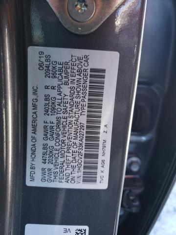 2019 HONDA ACCORD - 1HGCV2F33KA027297