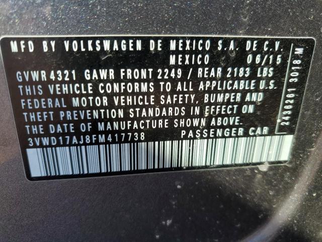 2015 VOLKSWAGEN JETTA SE - 3VWD17AJ8FM417738