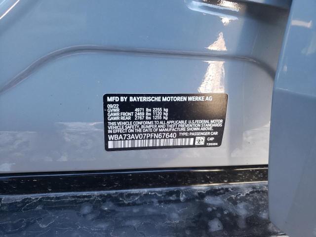 2023 BMW 430XI GRAN - WBA73AV07PFN67640