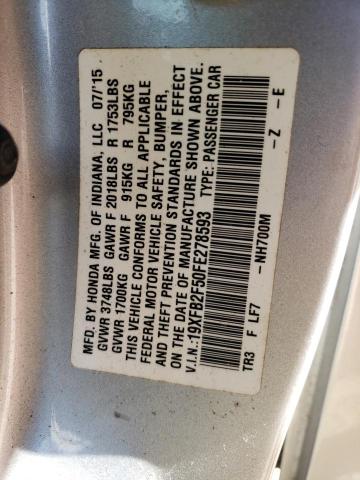 2015 HONDA CIVIC LX - 19XFB2F50FE278593