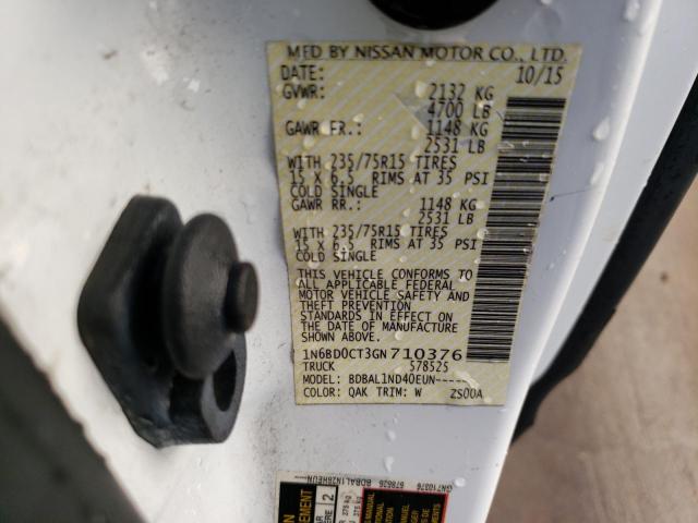 1N6BD0CT3GN710376 Nissan FRONTIER S