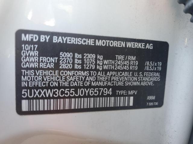 2018 BMW X4 XDRIVE2 - 5UXXW3C55J0Y65794