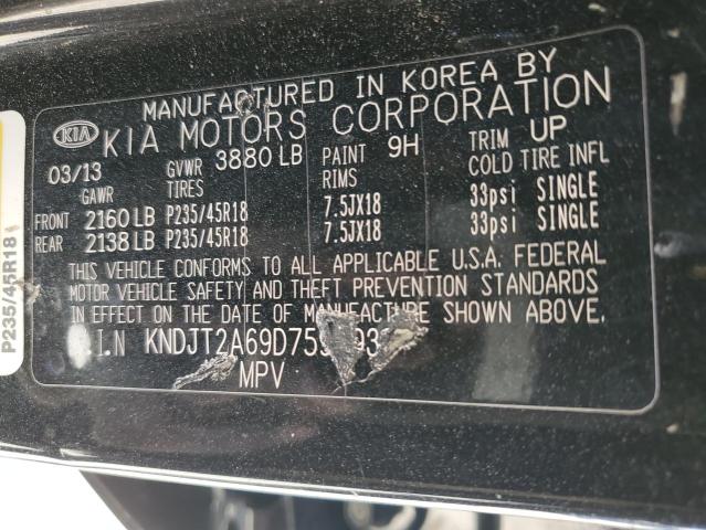 KNDJT2A69D7597933 KIA SOUL +