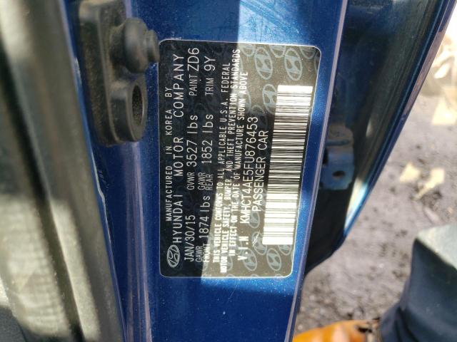 2015 HYUNDAI ACCENT GLS - KMHCT4AE5FU876453