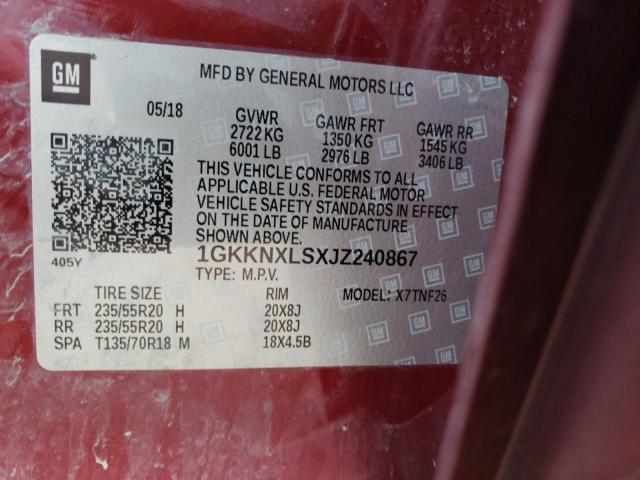 1GKKNXLSXJZ240867 GMC Acadia Denali