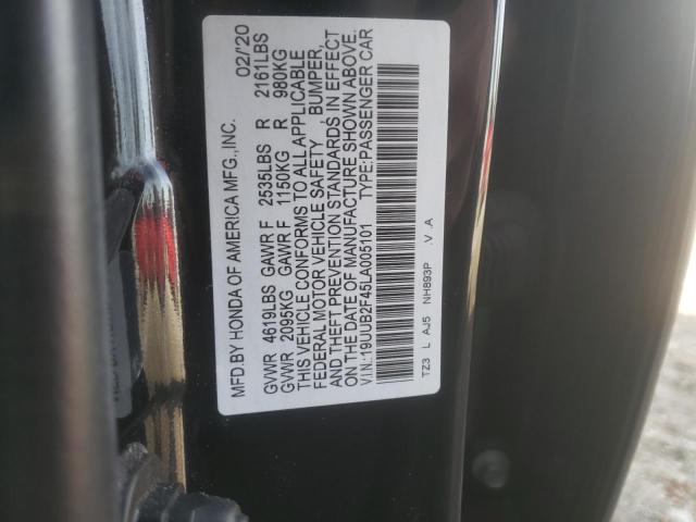 2020 ACURA TLX TECHNO - 19UUB2F45LA005101