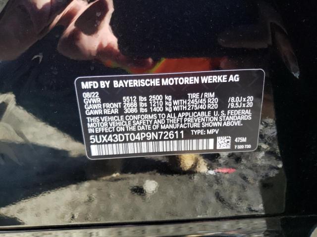 2023 BMW X4 M40I - 5UX43DT04P9N72611