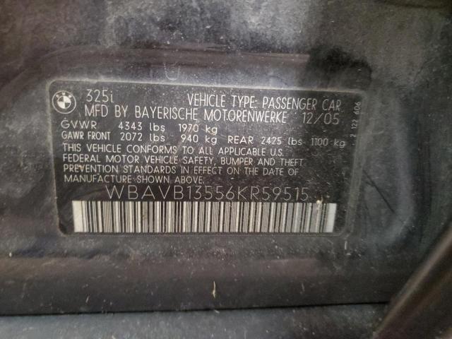 WBAVB13556KR59515 BMW 3 Series